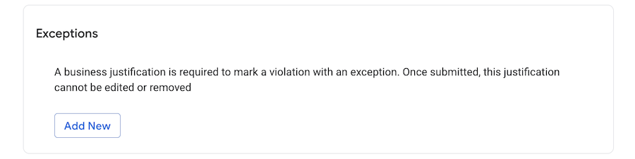 exception